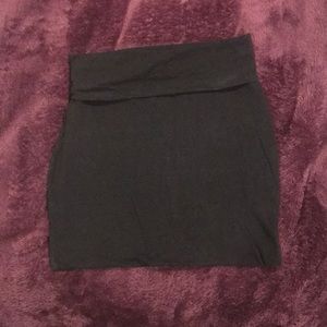 Black pencil skirt